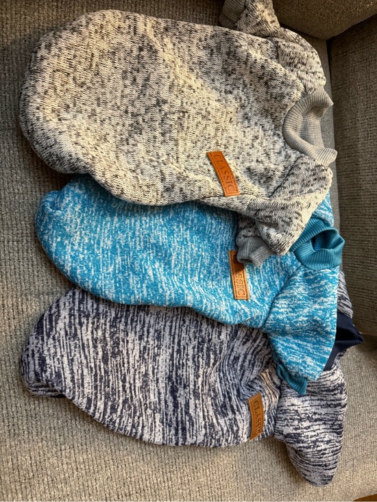 Classic Other - Classic Marled Pet Crewneck Sweater medium but runs smallSet - Blue, Gray, Cream
